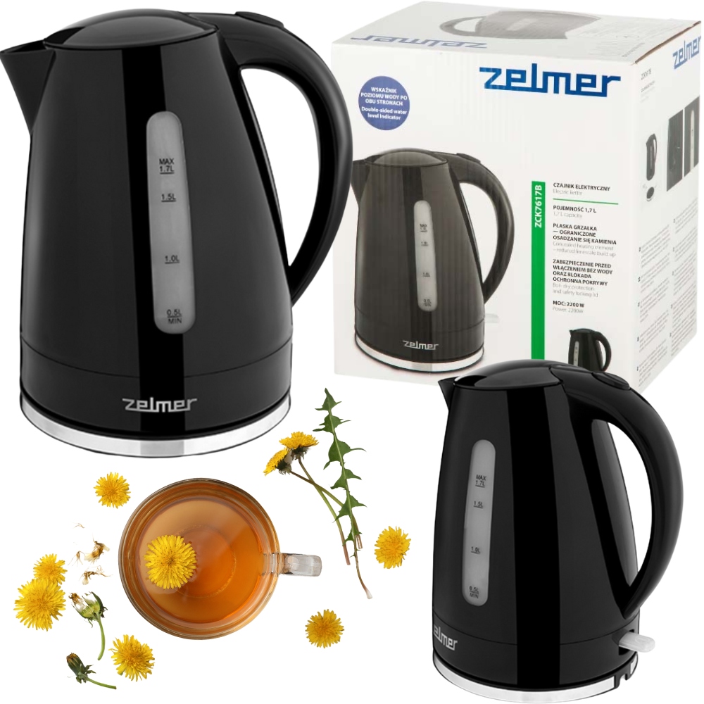 Rýchlovarná kanvica Zelmer ZCK7617B 2200 W 1,7 l čierna